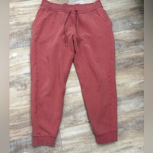 Lululemon Rust Red Jogger Sweatpants